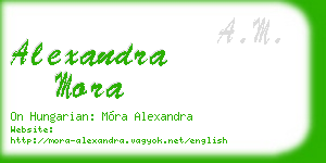 alexandra mora business card