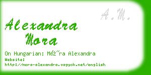 alexandra mora business card